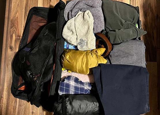 bag full of clothes, what to pack for mexico city