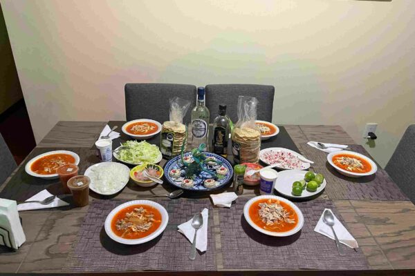 Mexican dinner for día de la Independencia.